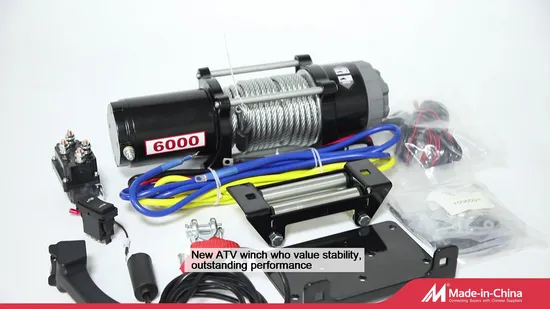 6000ポンドのオフロード4X4/ATV/UTV自動車部品を備えた電動ウインチ