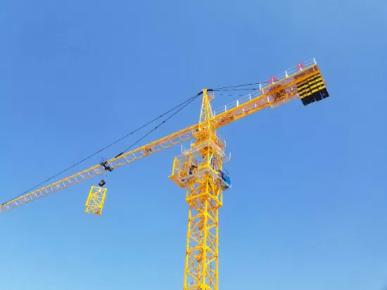 中国のタワー クレーン メーカー Suntec 建設タワー クレーン 60 メートルのジブの長さ 8 トン Qtz80